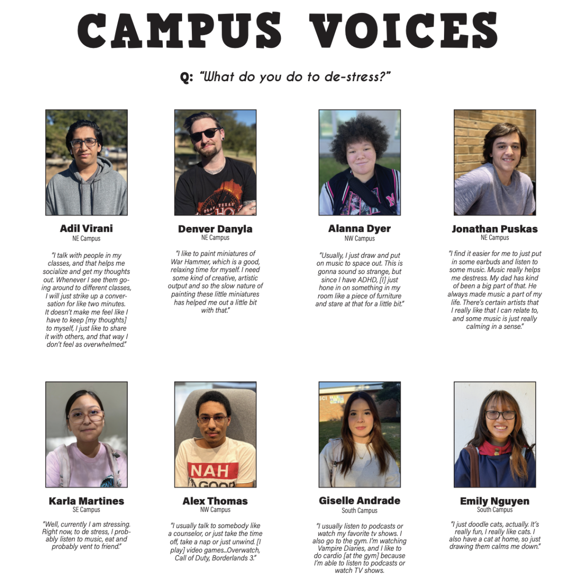 CAMPUS VOICES WEEK OF OCT. 23